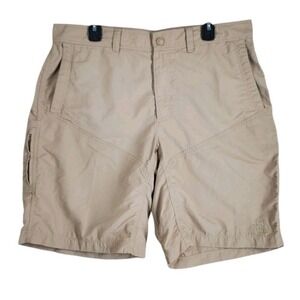 North Face Shorts Men 38 Khaki Beige Lightweight Outdoor Hiking Gorpcore (37x10)